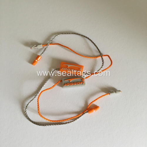 Plastic sales tags with strings